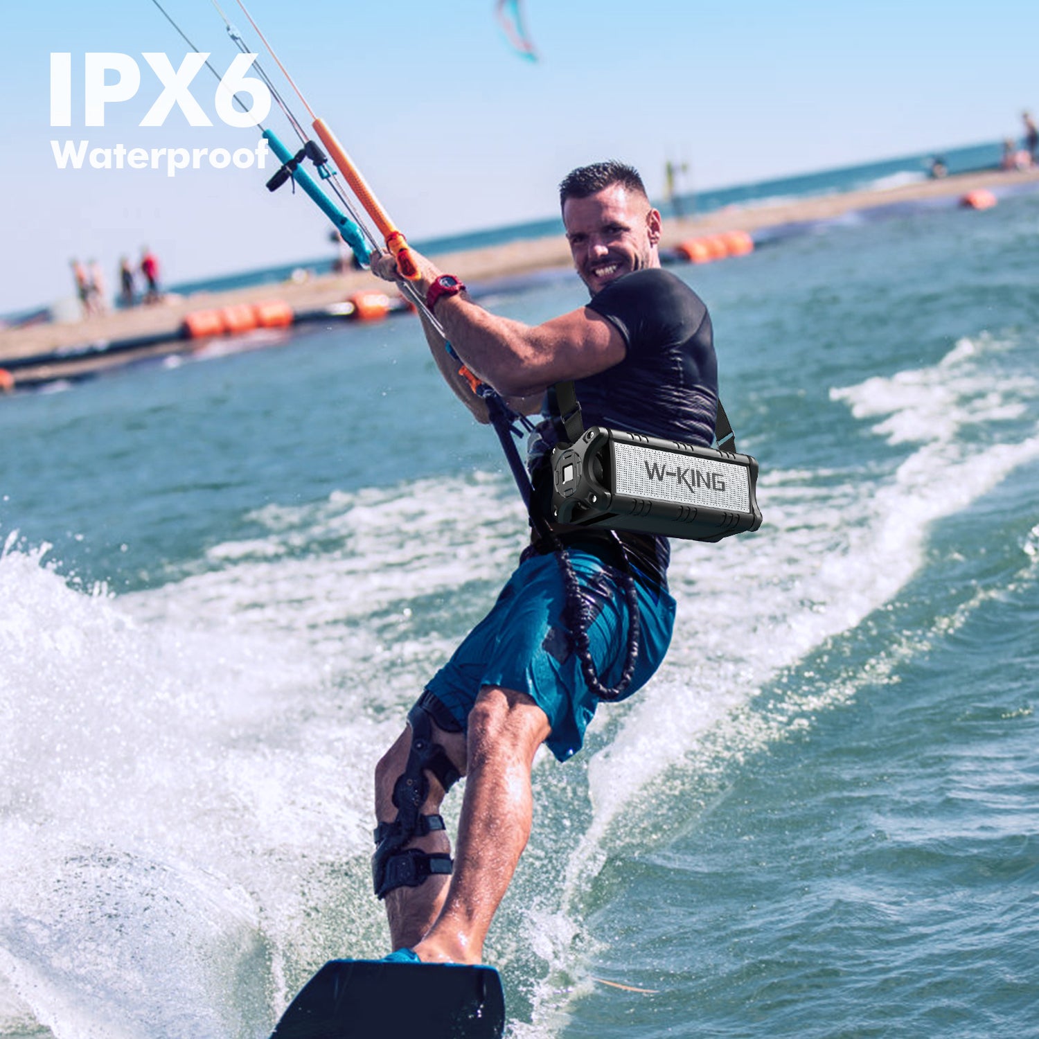 W-KING D8 90W Outdoor Bluetooth Speaker with Deep Bass