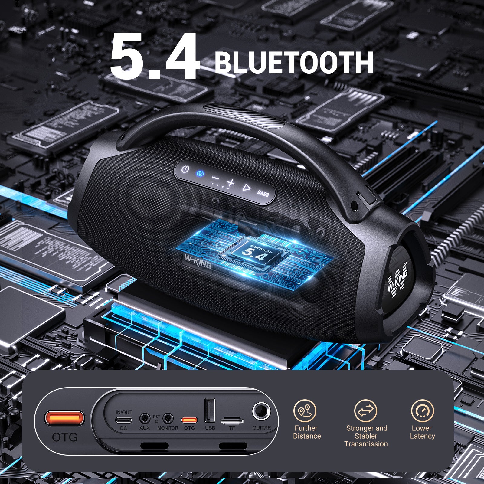 W-KING X20 200W Outdoor Bluetooth Party Speaker with Deep Bass