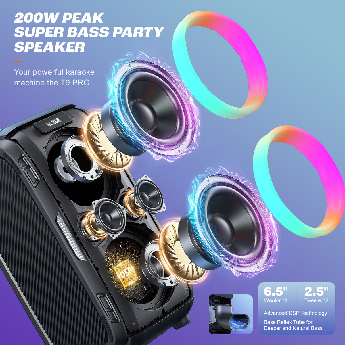 W-KING T9 PRO - 120W Party Speaker – wkingspeaker