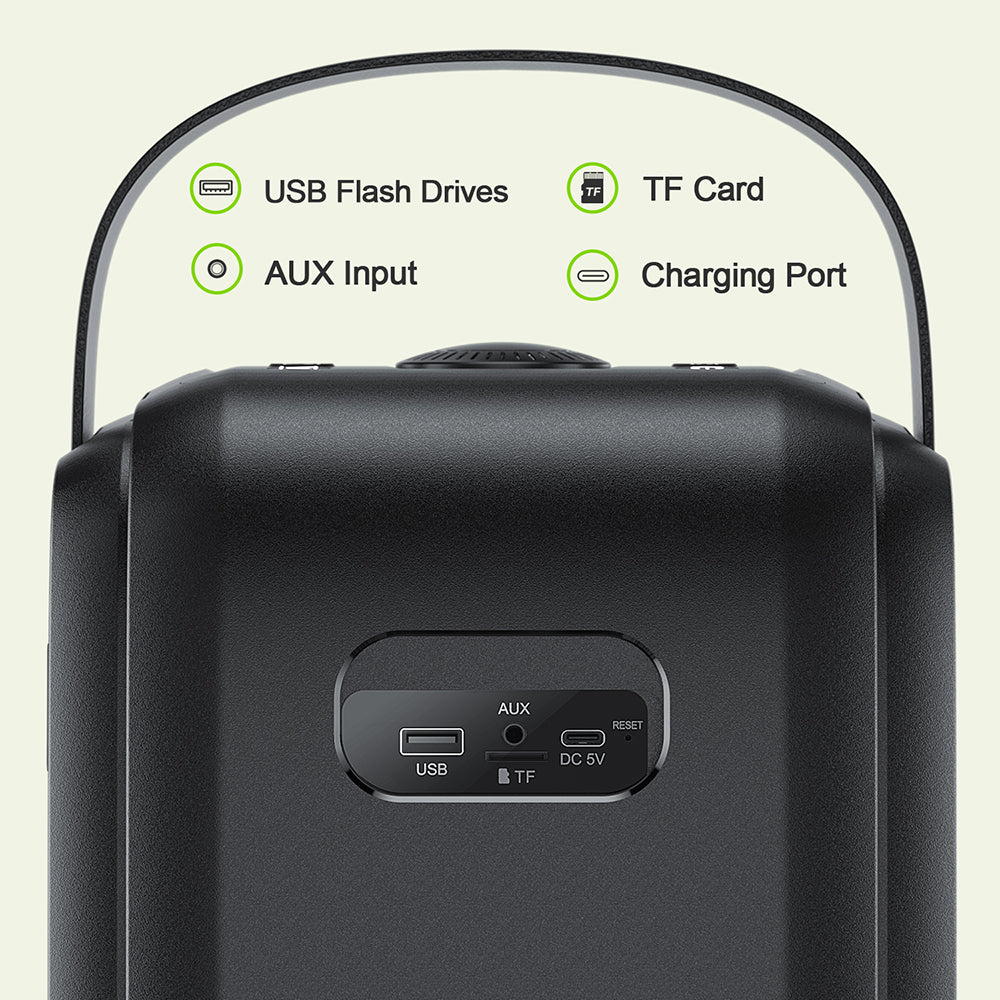 Amazon.co.jp: W-KING 80W Bluetoothスピーカーラウド 、スーパー重低音、巨大な105dBサウンドポータブルパーティー スピーカー、混合色LEDライト、24H Playtime、Bluetooth 5.0、USB再生、TFカード、非防水 : 家電＆カメラ