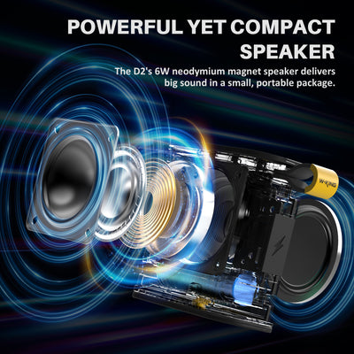W-KING D2 Compact Portable Bluetooth Speaker