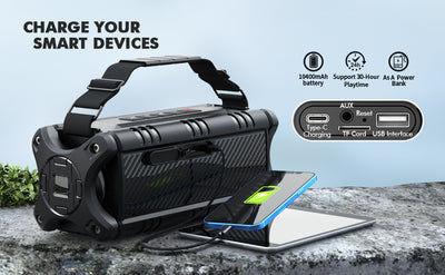 W-KING D8 90W Outdoor Bluetooth Speaker with Deep Bass