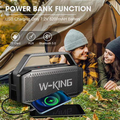 W-KING D9 60W Portable Bluetooth Speaker with Deep Bass