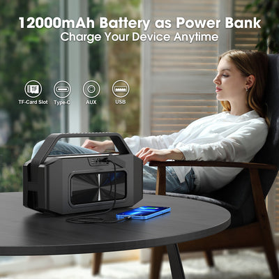 W-KING D9 60W Portable Bluetooth Speaker with Deep Bass