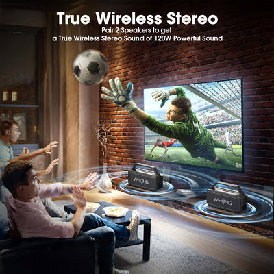 W-KING D9 60W Portable Bluetooth Speaker with Deep Bass