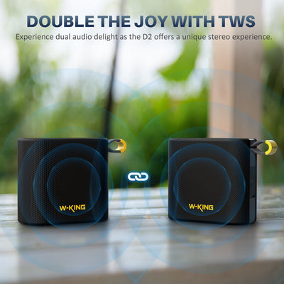 W-KING D2 Compact Portable Bluetooth Speaker