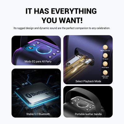 W-KING T9-2 180W Powerful Bluetooth Party Speaker