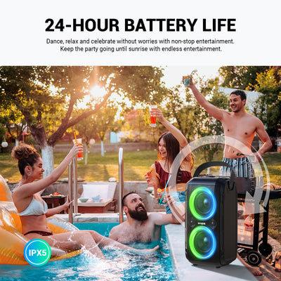 W-KING T9-2 180W Powerful Bluetooth Party Speaker