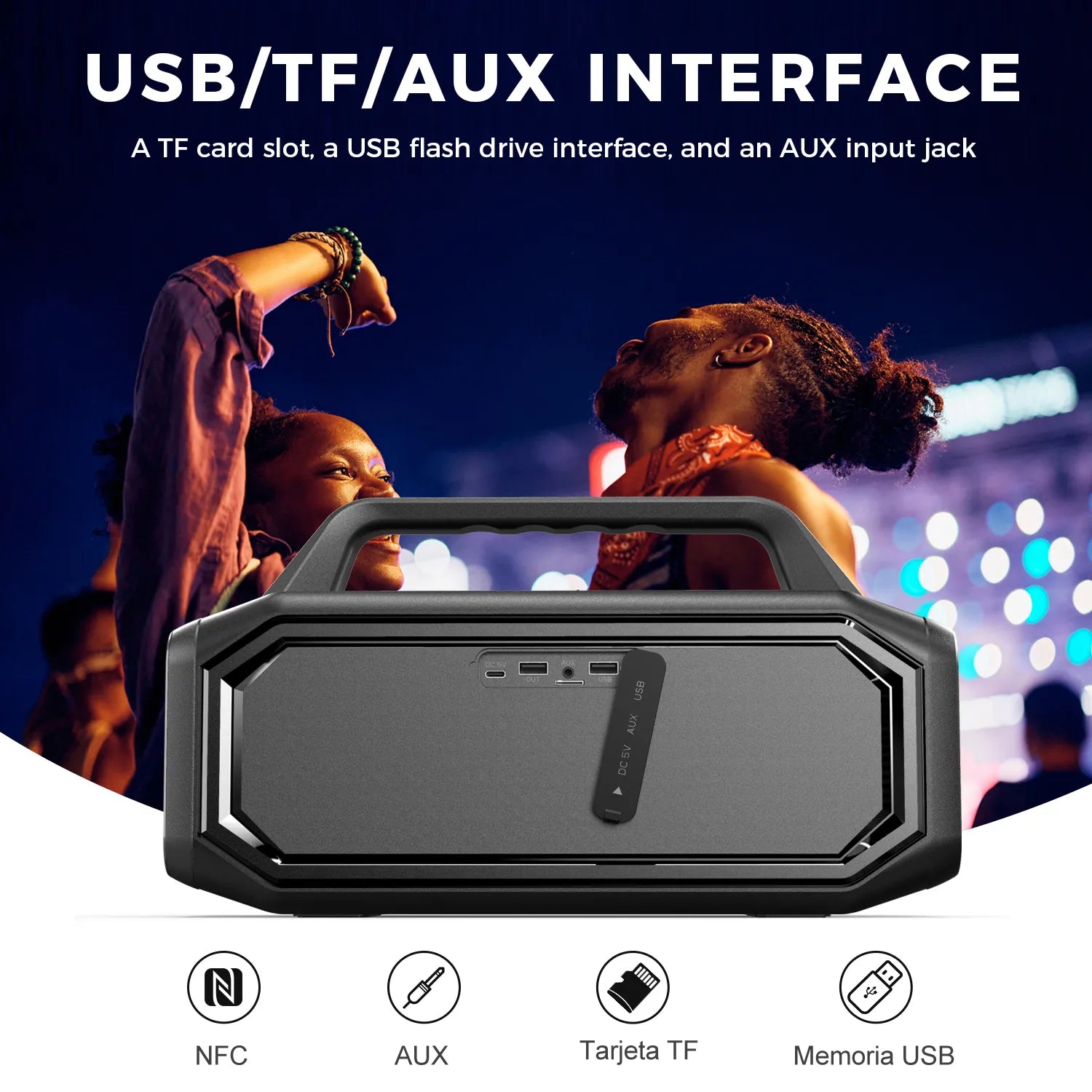 W-KING BT261 80W Outdoor Bluetooth Party Speaker with Deep Bass