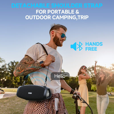 W-KING X10 120W Portable Outdoor Bluetooth Speaker with Powerful Bass