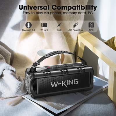 W-KING D8 Mini 30W Portable Bluetooth Speaker with Bass
