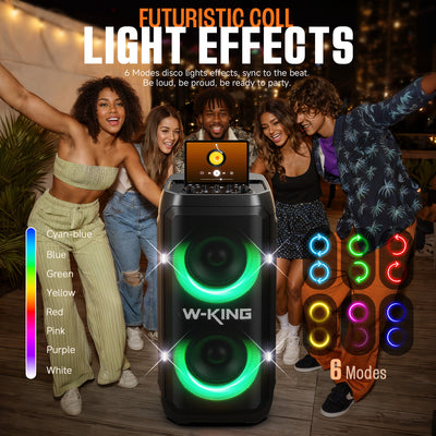 W-KING T12 370W Powerful Bluetooth Party Speaker with Subwoofer Bass