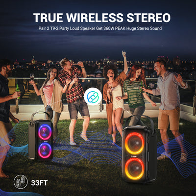 W-KING T9-2 180W Powerful Bluetooth Party Speaker