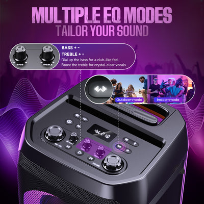 W-KING T12 370W Powerful Bluetooth Party Speaker with Subwoofer Bass