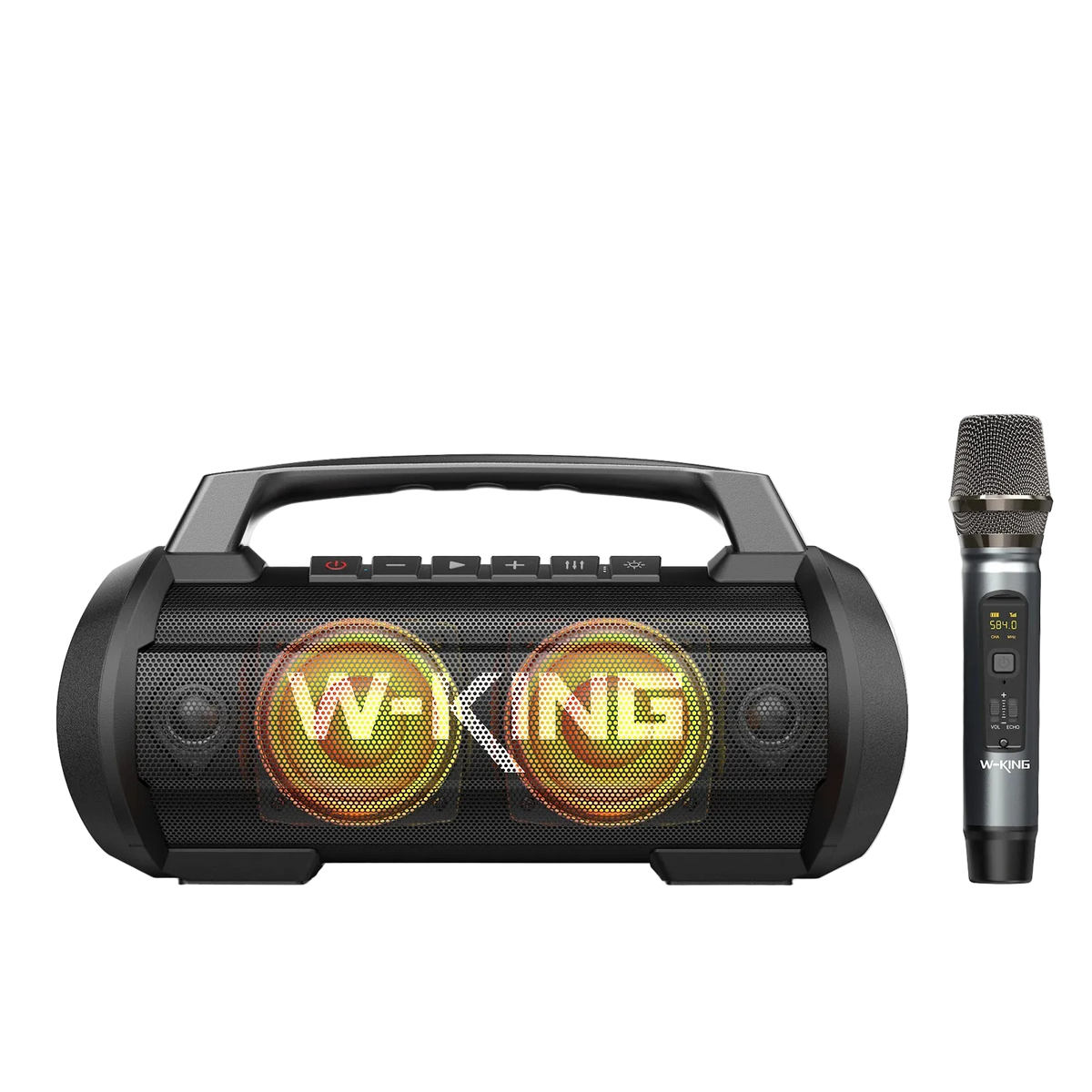 W-KING D10 Karaoke Bluetooth Speaker with Wireless Microphone