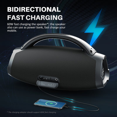 W-KING D20 Karaoke Bluetooth Speaker with Wireless Microphone