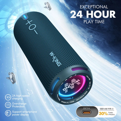 W-KING D320 40W RMS Compact Bluetooth Speaker for Travel