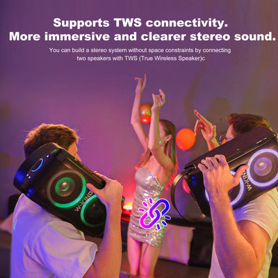 W-KING T9-M2 80W RMS Bluetooth Party Speaker