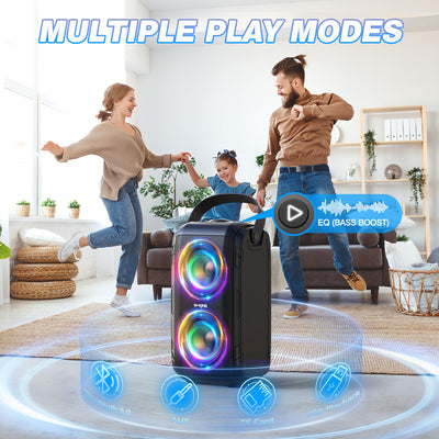 W-KING T9 Karaoke Bluetooth Party Speaker with Wireless Mic
