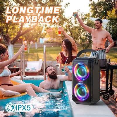 W-KING T9 Karaoke Bluetooth Party Speaker with Wireless Mic