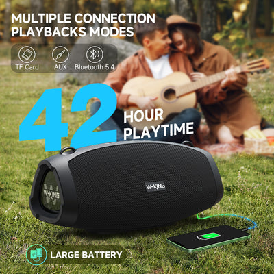 W-KING X10 120W Portable Outdoor Bluetooth Speaker with Powerful Bass