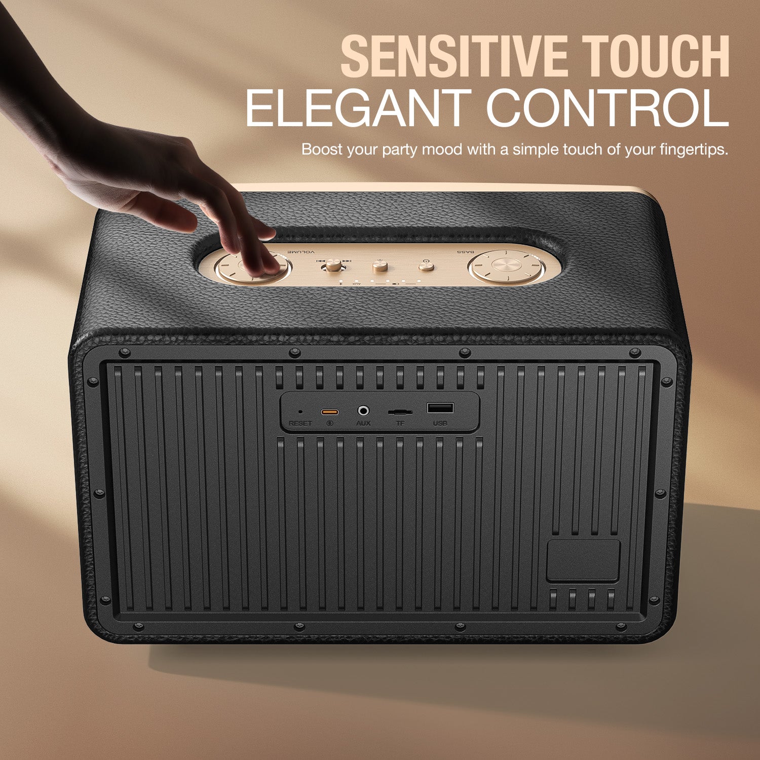 W-KING H330 70W RMS Rugged Outdoor Bluetooth Speaker with Stereo Sound (120W Peak)