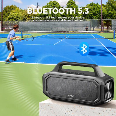 W-KING BT261-2 60W RMS Outdoor Bluetooth Party Speaker with Deep Bass (80W Peak)