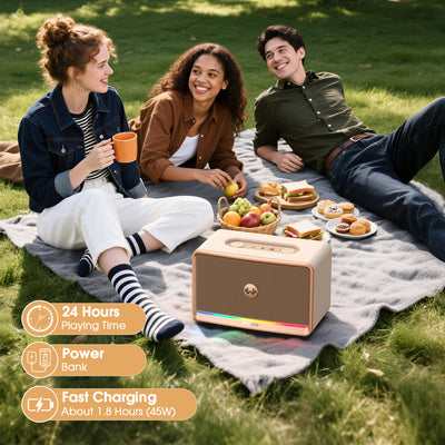 W-KING H330 120W Rugged Outdoor Bluetooth Speaker with Stereo Sound