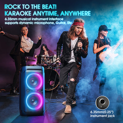 W-KING T11 240W Loud Bluetooth Party Speaker for Outdoor Events