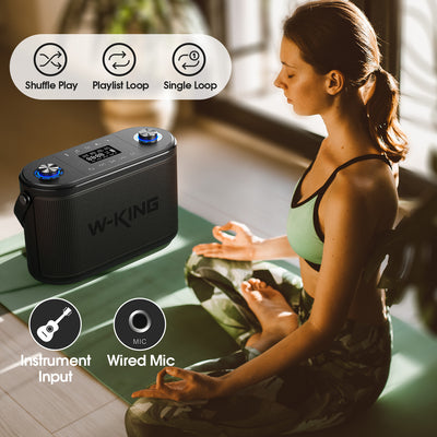 W-KING H10 Karaoke Bluetooth Speaker with Wireless Microphone